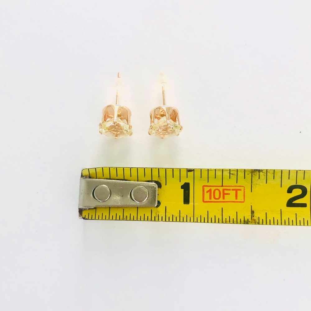 Sunny yellow crystal studs - NWT - Picture 6 of 6
